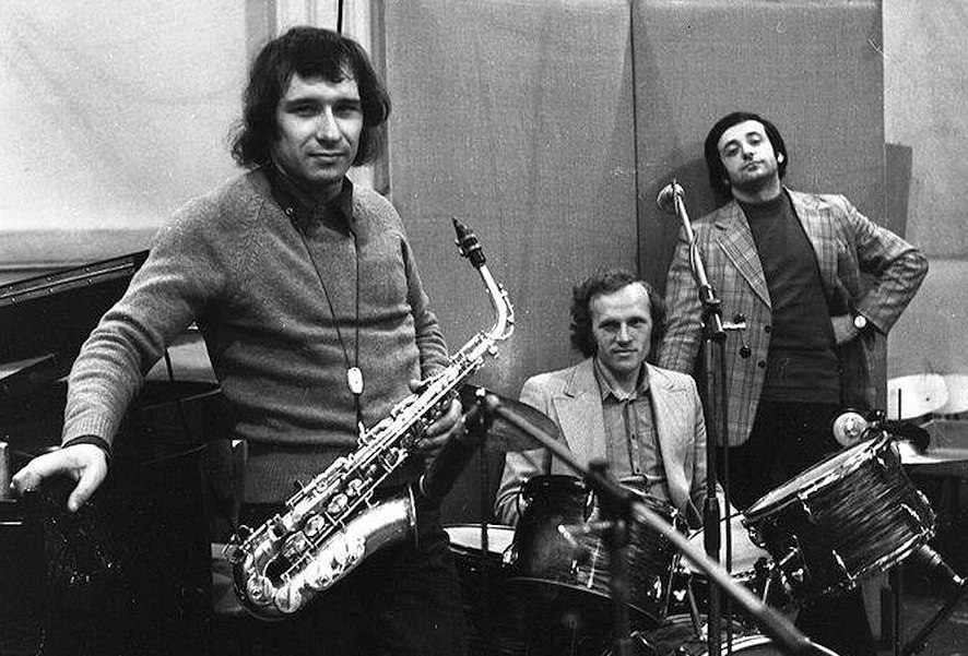 Trio Vilniaus plokštelių studijoje, 1976. Grigorijaus Talo nuotrauka