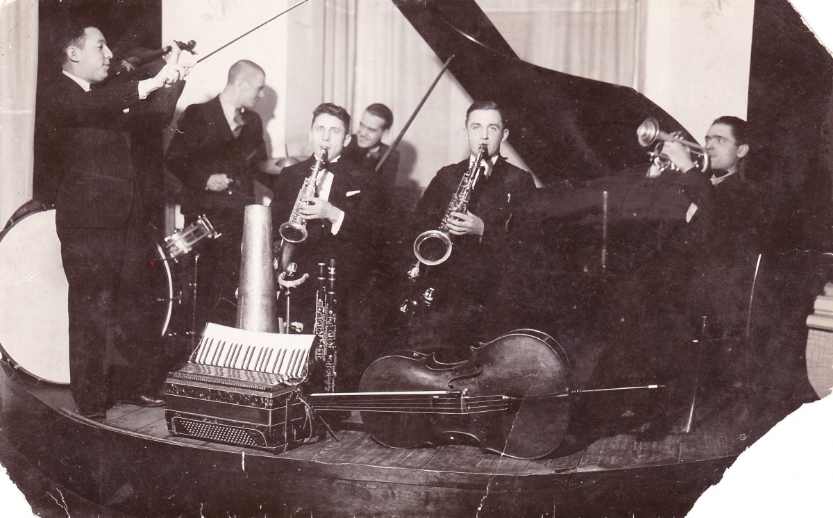Danieliaus Pomeranco orkestras, apie 1938. 
Iš asm. Danos Mazurkevich archyvo