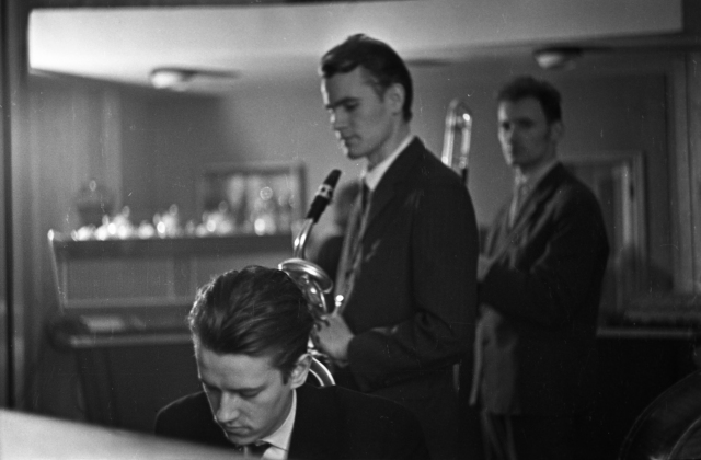 Liudas Šaltenis (p), and the Sadauskas brothers, Eduardas (tb) and Jonas (ts), 1964