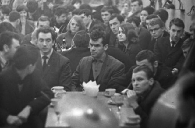 At a Jazz Club concert, 1964