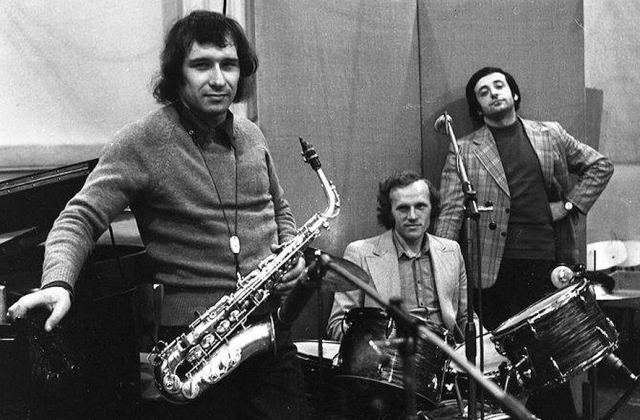 Trio Vilniaus plokštelių studijoje, 1976. Grigorijaus Talo nuotrauka