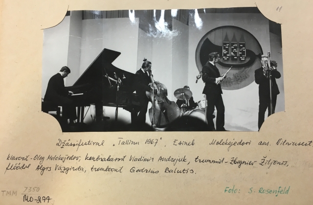 Oleg Molokoyedov's quintet, 1967. Collection of Heli Reimann