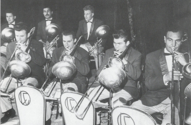 The Lithuanian Popular Music Orchestra: the trombone section, 1960–1961 
