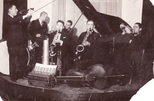 Danliel Pomerantz orchestra, c.1938.
 Collection of Dana Mazurkevich