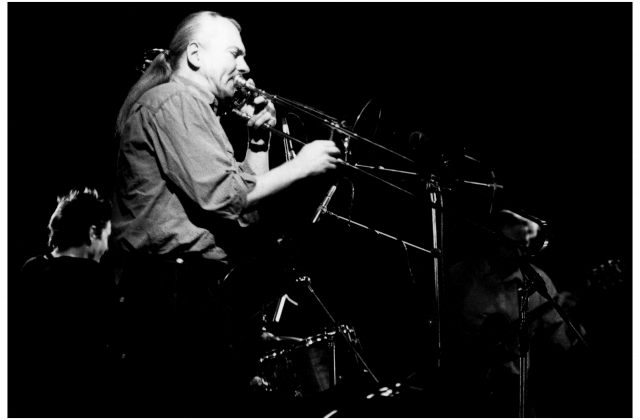 The Conrad Bauer Quartet, 1989. Photograph by Raimondas Urbakavičius