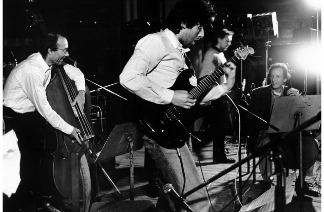   Guus Janssen's sextet, 1990.  Photograph by Saulius Marcinkevičius 