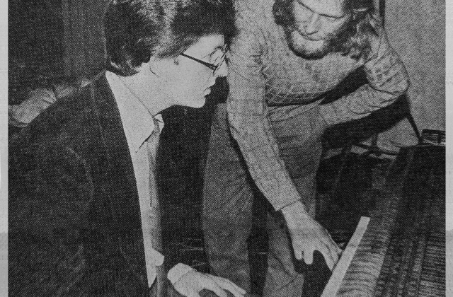 Egidijus Buožis (p) and Antanas Gustys, 1987. Photograph by Gregory Talas