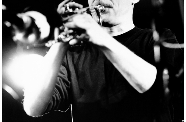 Stuart Jones (tp), 1990. Photograph by Saulius Marcinkevičius 